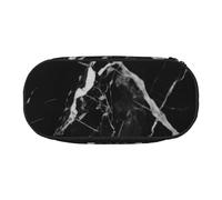 BNVSADC Black and White Marble Printed Pencil Case Cute Pencil Bag Pen Pouch Large Stationery Organizer Makeup Bag for Teen Boys Girls School Students Office