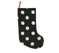 BNVSADC Black And White Polka Dot Printed Xmas Tree Decor Christmas Stockings 18 inch Festive Supplies Holiday Party Decoration