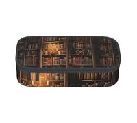 BNVSADC Book Room Mysterious Library Printed Pencil Case Cute Pencil Box Bag Pen Pouch Office School Stationery Organizer for School Travel Work