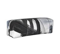 BNVSADC Brooklyn Bridge Printed Pencil Case Leather Pencil Pouch Cute Stationery Pencil Pen Bag with Zipper for School Office Travel
