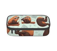 BNVSADC Brown Animals Printed Pencil Case Cute Pencil Box Bag Pen Pouch Office School Stationery Organizer for School Travel Work