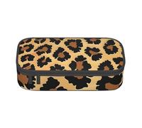 BNVSADC Brown Pattern Leopard Printed Pencil Case Cute Pencil Box Bag Pen Pouch Office School Stationery Organizer for School Travel Work