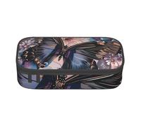 BNVSADC Butterfly Flower Printed Pencil Case Cute Pencil Box Bag Pen Pouch Office School Stationery Organizer for School Travel Work