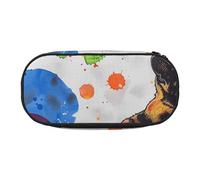 BNVSADC Butterfly Polka dot and cat Printed Pencil Case Cute Pencil Bag Pen Pouch Large Stationery Organizer Makeup Bag for Teen Boys Girls School Students Office