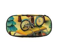 BNVSADC Cartoon car Outdoor Printed Pencil Case Cute Pencil Bag Pen Pouch Large Stationery Organizer Makeup Bag for Teen Boys Girls School Students Office