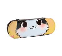 BNVSADC Cartoon cat Art Printed Leather Pencil Pen Case & Makeup Bag - Stylish Hard Shell Pencil Bag Stationery Organizer Pouch for School Office Travel
