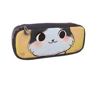 BNVSADC Cartoon cat Art Printed Leather Pencil Pen Case & Makeup Bag - Stylish Pencil Bag Stationery Organizer Pouch for School Office Travel