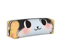 BNVSADC Cartoon cat Art Printed Pencil Case Leather Pencil Pouch Cute Stationery Pencil Pen Bag with Zipper for School Office Travel