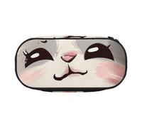 BNVSADC Cartoon cat Print Printed Pencil Case Cute Pencil Bag Pen Pouch Large Stationery Organizer Makeup Bag for Teen Boys Girls School Students Office