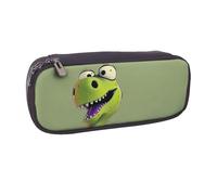 BNVSADC Cartoon Dinosaur Printed Leather Pencil Pen Case & Makeup Bag - Stylish Pencil Bag Stationery Organizer Pouch for School Office Travel