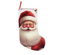 BNVSADC Christmas Santa Claus Printed Xmas Tree Decor Christmas Stockings 18 inch Festive Supplies Holiday Party Decoration