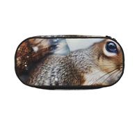 BNVSADC Christmas Squirrel Printed Pencil Case Cute Pencil Bag Pen Pouch Large Stationery Organizer Makeup Bag for Teen Boys Girls School Students Office
