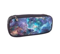 BNVSADC Colorful Graphics Universe Space Printed Leather Pencil Pen Case & Makeup Bag - Stylish Pencil Bag Stationery Organizer Pouch for School Office Travel
