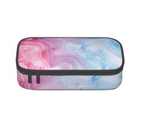 BNVSADC Colorful Marble Pastel Pink Blue Purple Printed Pencil Case Cute Pencil Box Bag Pen Pouch Office School Stationery Organizer for School Travel Work