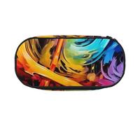 BNVSADC Colorful Music Notes Printed Pencil Case Cute Pencil Bag Pen Pouch Large Stationery Organizer Makeup Bag for Teen Boys Girls School Students Office