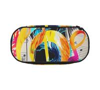 BNVSADC Colorful Musical Note Printed Pencil Case Cute Pencil Bag Pen Pouch Large Stationery Organizer Makeup Bag for Teen Boys Girls School Students Office