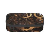 BNVSADC Cool Steampunk Gears Printed Pencil Case Cute Pencil Box Bag Pen Pouch Office School Stationery Organizer for School Travel Work
