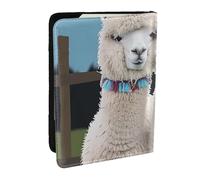 BNVSADC Cute Alpacas Printed Passport Holder Travel PU Leather Passport Cover Case Organiser for Men Women, 6.5 inch