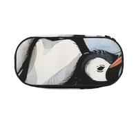 BNVSADC Cute Baby Penguins Sketch Printed Pencil Case Cute Pencil Bag Pen Pouch Large Stationery Organizer Makeup Bag for Teen Boys Girls School Students Office