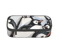 BNVSADC Cute Baby Penguins Sketch Printed Pencil Case Cute Pencil Box Bag Pen Pouch Office School Stationery Organizer for School Travel Work