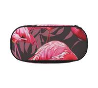 BNVSADC Cute Flamingo Pattern Printed Pencil Case Cute Pencil Bag Pen Pouch Large Stationery Organizer Makeup Bag for Teen Boys Girls School Students Office