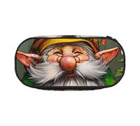 BNVSADC Cute Gnome 1 Printed Pencil Case Cute Pencil Bag Pen Pouch Large Stationery Organizer Makeup Bag for Teen Boys Girls School Students Office