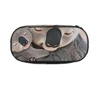 BNVSADC Cute Koala MOM and Baby Printed Pencil Case Cute Pencil Bag Pen Pouch Large Stationery Organizer Makeup Bag for Teen Boys Girls School Students Office