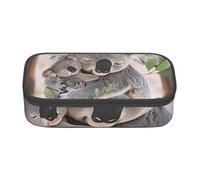 BNVSADC Cute Koala MOM and Baby Printed Pencil Case Cute Pencil Box Bag Pen Pouch Office School Stationery Organizer for School Travel Work