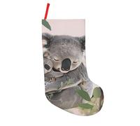 BNVSADC Cute Koala MOM and Baby Printed Xmas Tree Decor Christmas Stockings 18 inch Festive Supplies Holiday Party Decoration