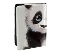 BNVSADC Cute Panda 1 Printed Passport Holder Travel PU Leather Passport Cover Case Organiser for Men Women, 6.5 inch