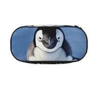 BNVSADC Cute Penguin Printed Pencil Case Cute Pencil Bag Pen Pouch Large Stationery Organizer Makeup Bag for Teen Boys Girls School Students Office