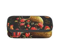 BNVSADC Cute Rooster Chickens Printed Pencil Case Cute Pencil Box Bag Pen Pouch Office School Stationery Organizer for School Travel Work