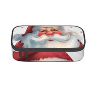 BNVSADC Cute Santa Claus 1 Printed Pencil Case Cute Pencil Box Bag Pen Pouch Office School Stationery Organizer for School Travel Work