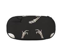 BNVSADC Cute Skeleton Dancing Printed Pencil Case Cute Pencil Bag Pen Pouch Large Stationery Organizer Makeup Bag for Teen Boys Girls School Students Office