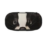 BNVSADC Cute Skunk Printed Pencil Case Cute Pencil Bag Pen Pouch Large Stationery Organizer Makeup Bag for Teen Boys Girls School Students Office