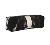BNVSADC Cute Skunk Printed Pencil Case Leather Pencil Pouch Cute Stationery Pencil Pen Bag with Zipper for School Office Travel