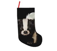 BNVSADC Cute Skunk Printed Xmas Tree Decor Christmas Stockings 18 inch Festive Supplies Holiday Party Decoration