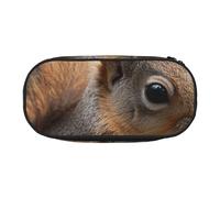 BNVSADC Cute Squirrel Printed Pencil Case Cute Pencil Bag Pen Pouch Large Stationery Organizer Makeup Bag for Teen Boys Girls School Students Office