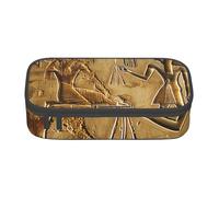 BNVSADC Egypt Hieroglyphics Printed Pencil Case Cute Pencil Box Bag Pen Pouch Office School Stationery Organizer for School Travel Work