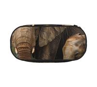 BNVSADC Elephant Family Printed Pencil Case Cute Pencil Bag Pen Pouch Large Stationery Organizer Makeup Bag for Teen Boys Girls School Students Office