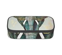 BNVSADC Elephant Print Printed Pencil Case Cute Pencil Box Bag Pen Pouch Office School Stationery Organizer for School Travel Work