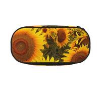 BNVSADC Farm Sunflowers Printed Pencil Case Cute Pencil Bag Pen Pouch Large Stationery Organizer Makeup Bag for Teen Boys Girls School Students Office