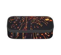 BNVSADC Fireworks at Night Printed Pencil Case Cute Pencil Box Bag Pen Pouch Office School Stationery Organizer for School Travel Work