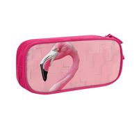 BNVSADC Flamingo 1 Printed Pencil Case Large Pen Bag Cute Pencil Box Pouch Office School Stationery Organizer for Girls Boys, Pink