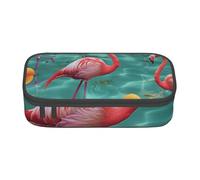 BNVSADC Flamingo Printed Pencil Case Cute Pencil Box Bag Pen Pouch Office School Stationery Organizer for School Travel Work