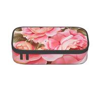 BNVSADC Floral Flower Rose Printed Pencil Case Cute Pencil Box Bag Pen Pouch Office School Stationery Organizer for School Travel Work