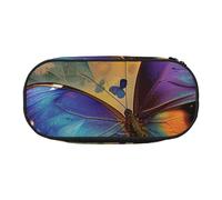 BNVSADC Flower Butterfly Printed Pencil Case Cute Pencil Bag Pen Pouch Large Stationery Organizer Makeup Bag for Teen Boys Girls School Students Office