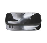 BNVSADC Flying Dove Printed Pencil Case Cute Pencil Box Bag Pen Pouch Office School Stationery Organizer for School Travel Work