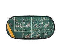 BNVSADC Formulas Shapes Theory Math Lesson Word Printed Pencil Case Cute Pencil Bag Pen Pouch Large Stationery Organizer Makeup Bag for Teen Boys Girls School Students Office