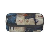 BNVSADC Four Birds Printed Pencil Case Cute Pencil Box Bag Pen Pouch Office School Stationery Organizer for School Travel Work
